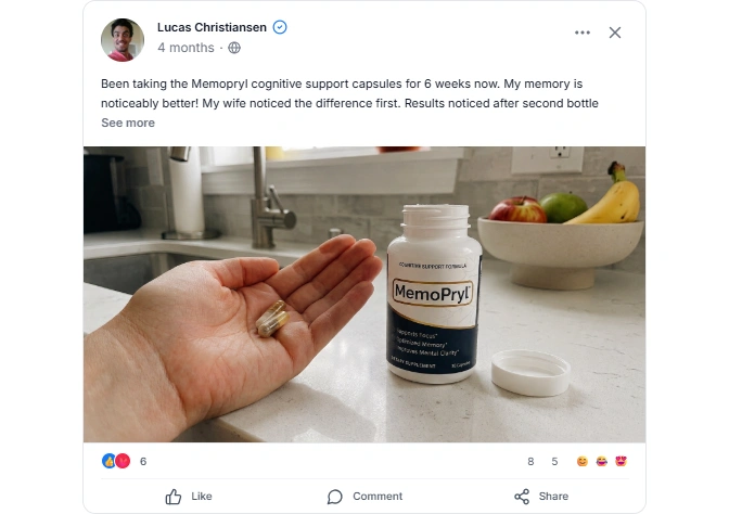 Memopryl Reviews from facebook